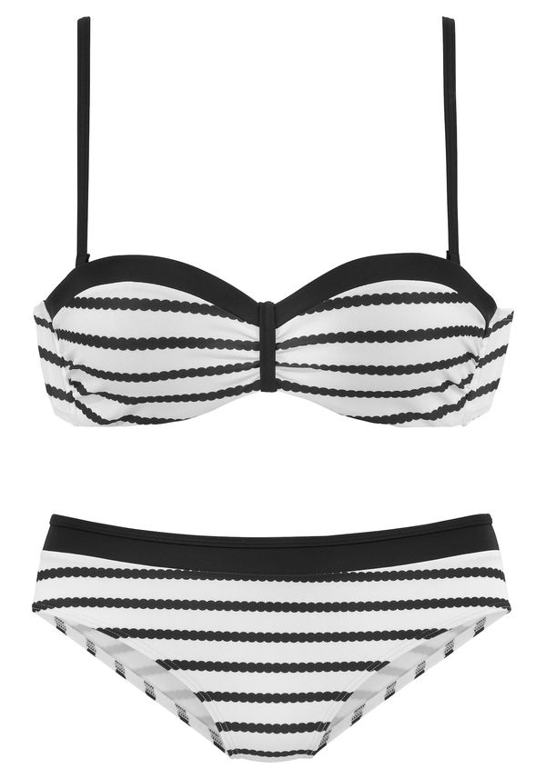 LASCANA LASCANA Bikini  crna / bijela
