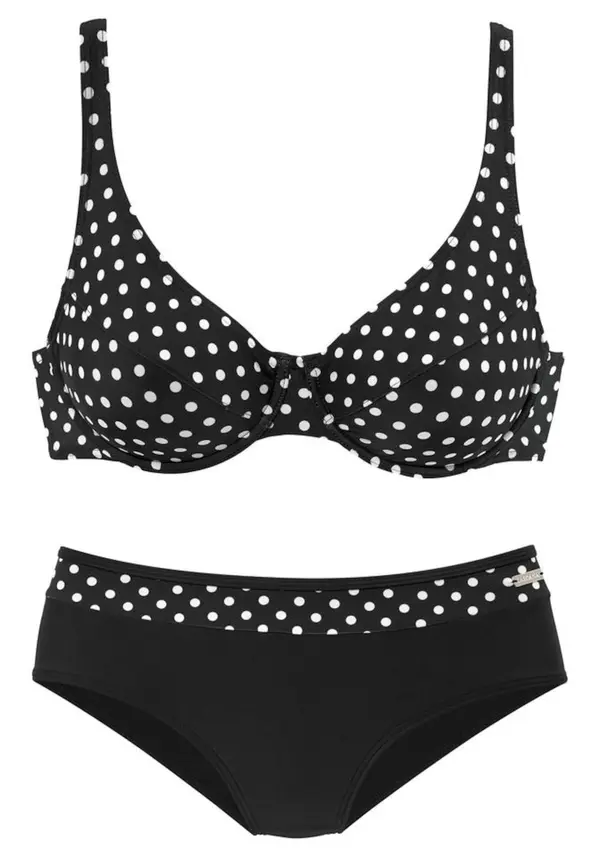 LASCANA LASCANA Bikini  crna / bijela
