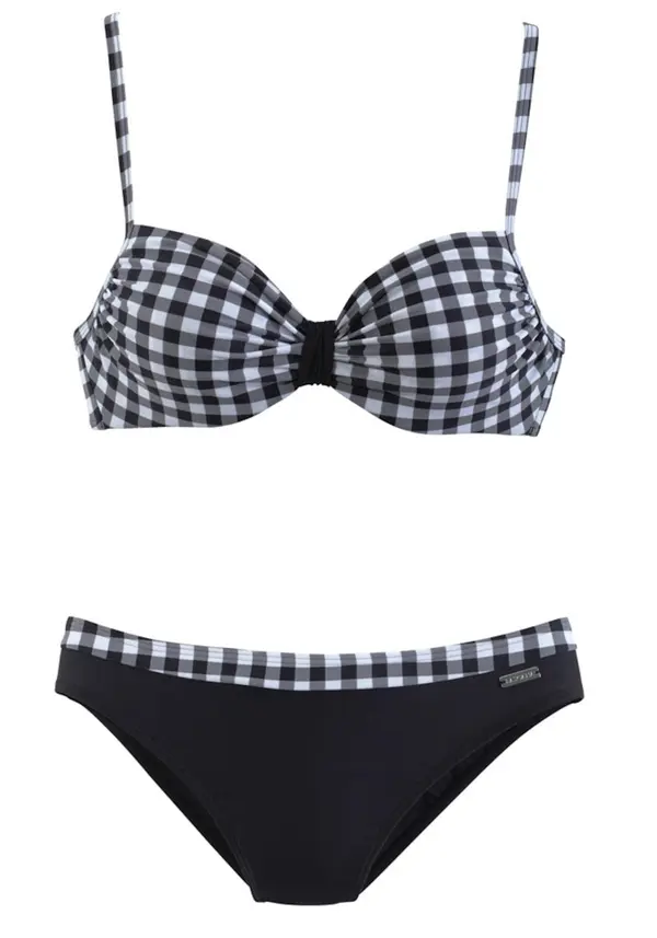 LASCANA LASCANA Bikini  crna / bijela