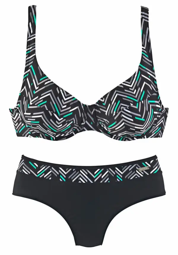 LASCANA LASCANA Bikini  crna / bijela