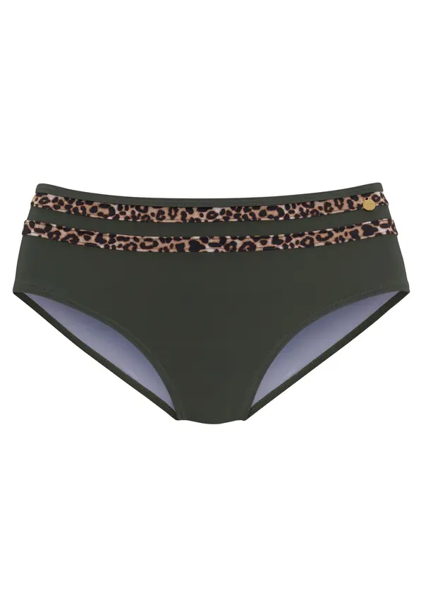 LASCANA LASCANA Bikini donji dio 'Adelin'  nude / zeleno smeđa / tamno zelena / crna