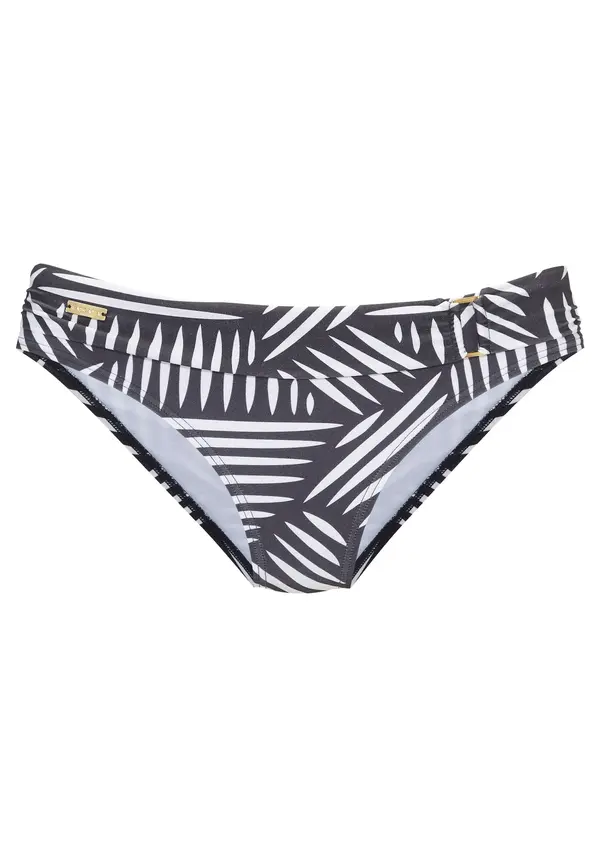 LASCANA LASCANA Bikini donji dio  antracit siva / bijela