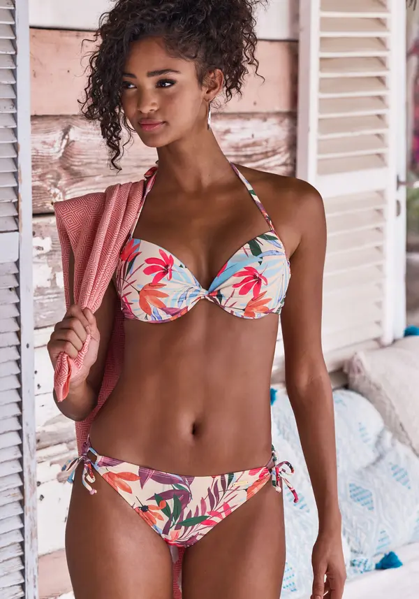 LASCANA LASCANA Bikini donji dio  boja pijeska / zelena / ljubičasta / mandarina