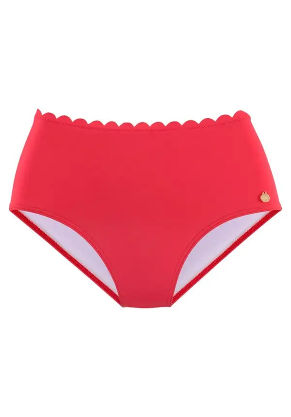 LASCANA LASCANA Bikini donji dio 'Scallop'  crvena
