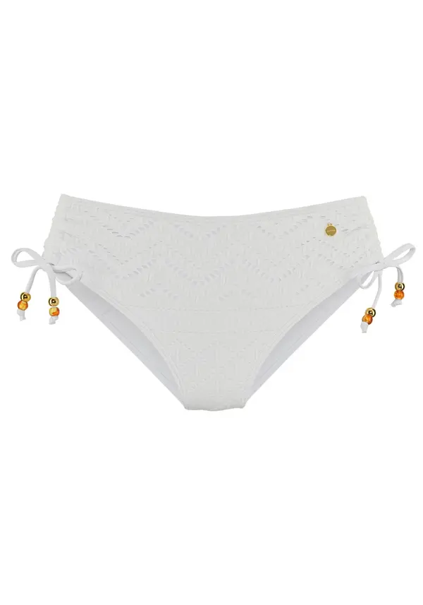 LASCANA LASCANA Bikini donji dio  zlatna / tamno narančasta / bijela