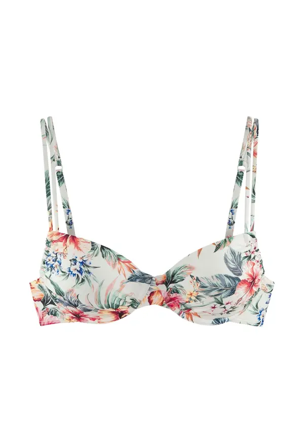 LASCANA LASCANA Bikini gornji dio  boja pijeska / plava / tamno zelena / tamno narančasta / bijela