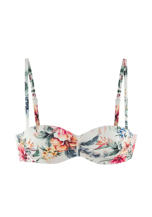 LASCANA LASCANA Bikini gornji dio  boja pijeska / tamno zelena / narančasta / roza