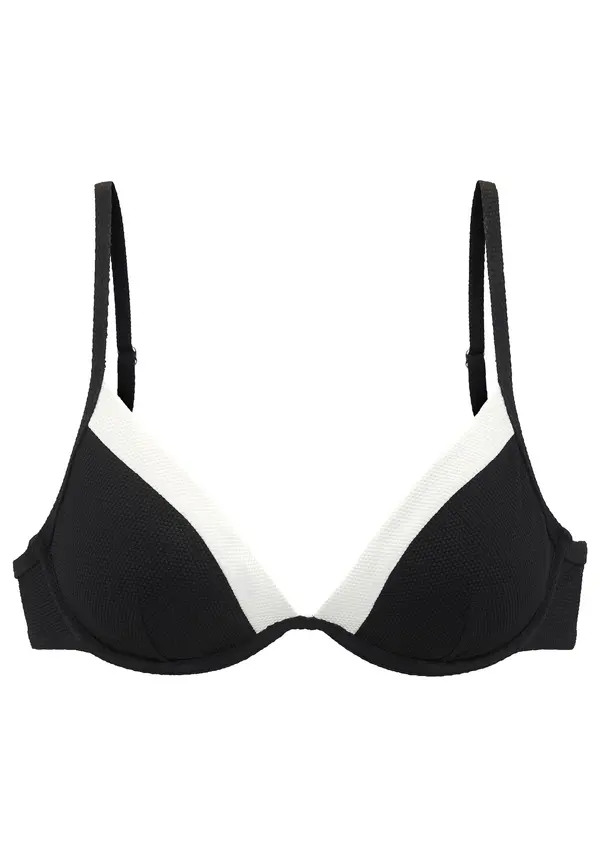 LASCANA LASCANA Bikini gornji dio  crna / bijela