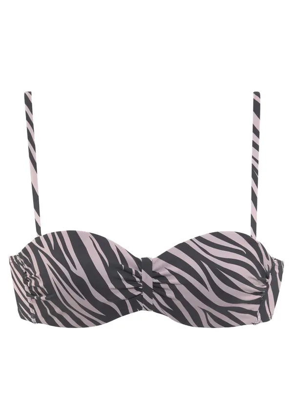 LASCANA LASCANA Bikini gornji dio 'Kaa'  svijetloljubičasta / crna