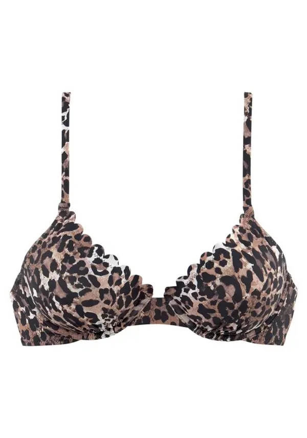 LASCANA LASCANA Bikini gornji dio 'Lexa'  smeđa / crna
