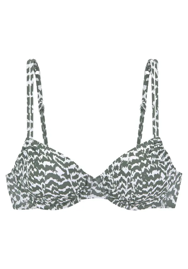 LASCANA LASCANA Bikini gornji dio  maslinasta / bijela