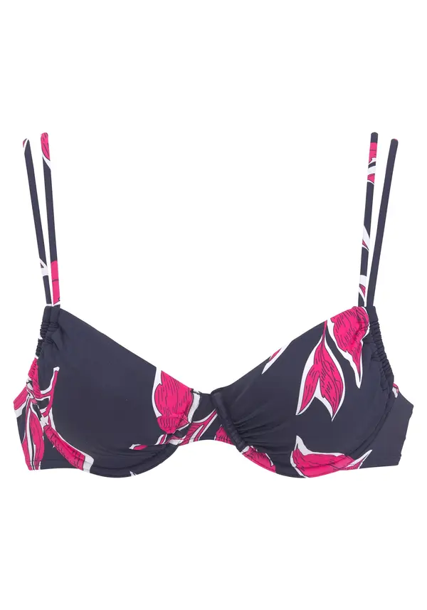 LASCANA LASCANA Bikini gornji dio  mornarsko plava / roza / bijela
