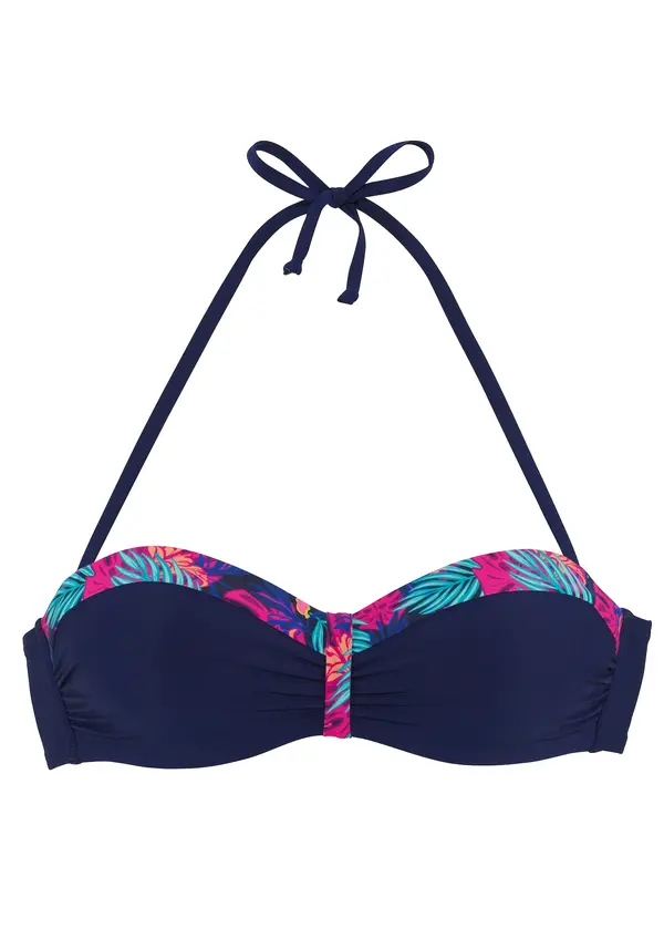 LASCANA LASCANA Bikini gornji dio  mornarsko plava / tirkiz / tamno plava / tamno roza