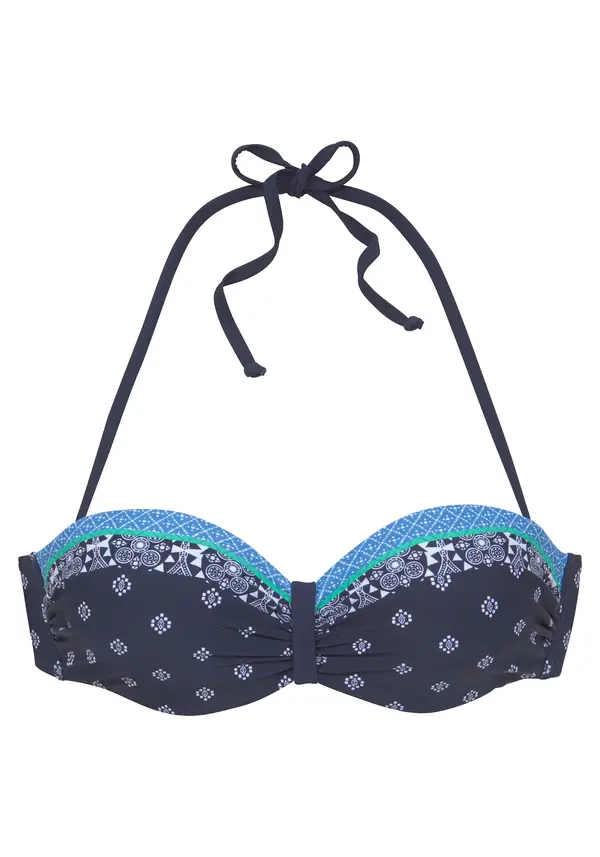 LASCANA LASCANA Bikini gornji dio  plava / mornarsko plava / zelena / bijela