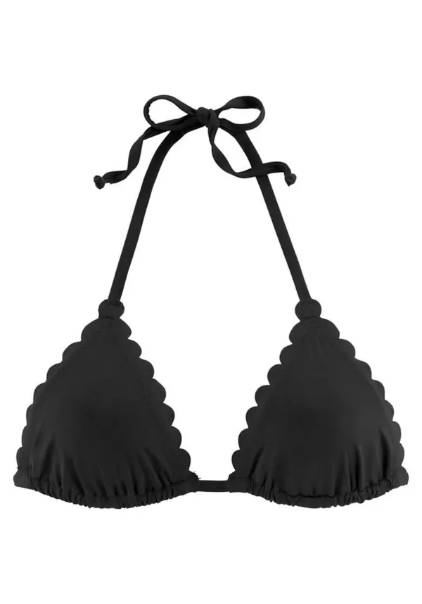 LASCANA LASCANA Bikini gornji dio 'Scallop'  crna