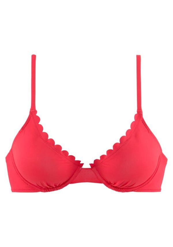 LASCANA LASCANA Bikini gornji dio 'Scallop'  crvena
