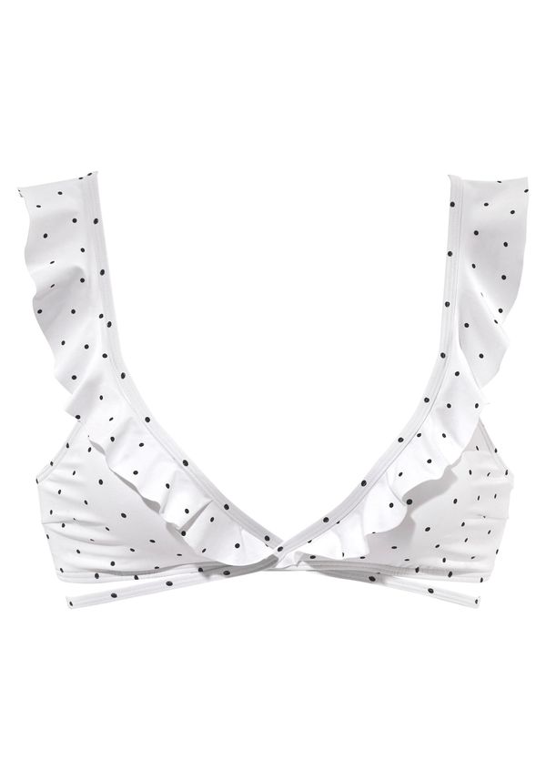 LASCANA LASCANA Bikini gornji dio 'Sparkle'  morsko plava / bijela