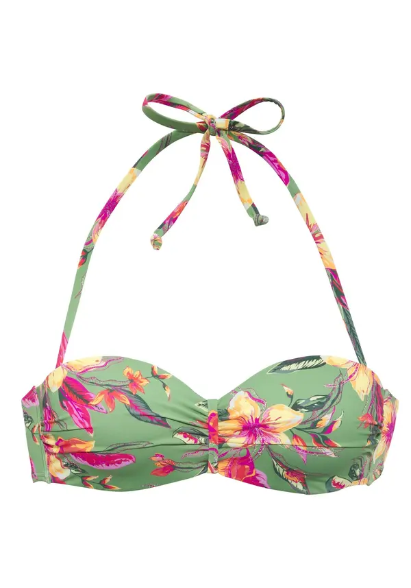 LASCANA LASCANA Bikini gornji dio  svijetlozelena / pastelno narančasta / roza / neonsko roza