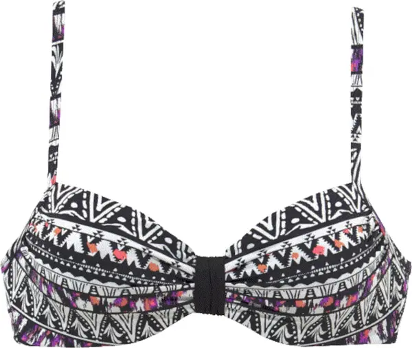 LASCANA LASCANA Bikini gornji dio 'Wire'  crna / bijela