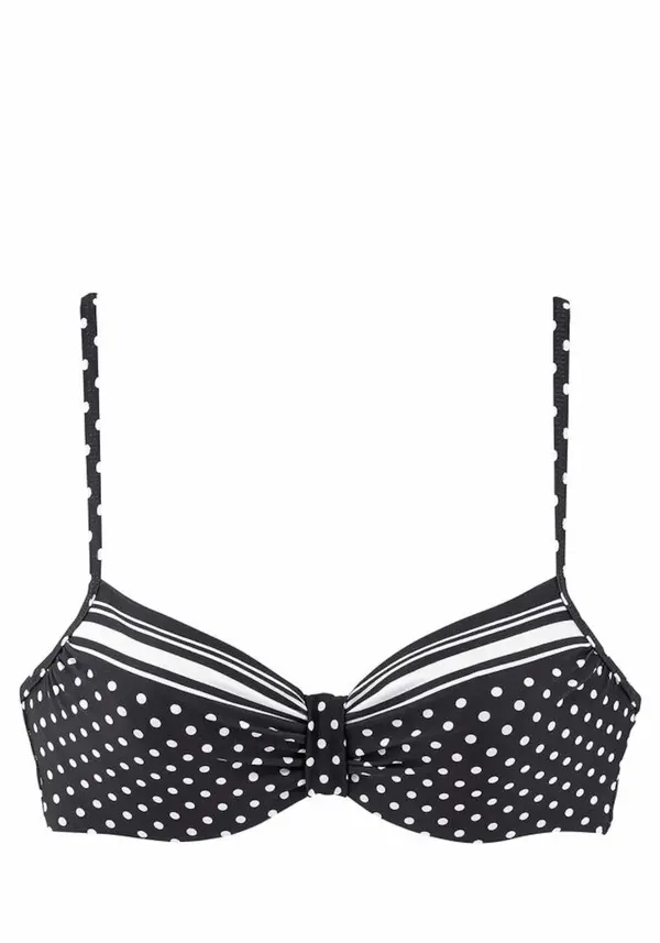 LASCANA LASCANA Bikini gornji dio 'Wire Merily'  crna / bijela