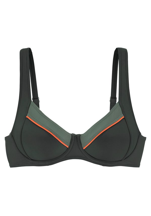 LASCANA LASCANA Bikini gornji dio 'Yuna'  maslinasta / narančasta