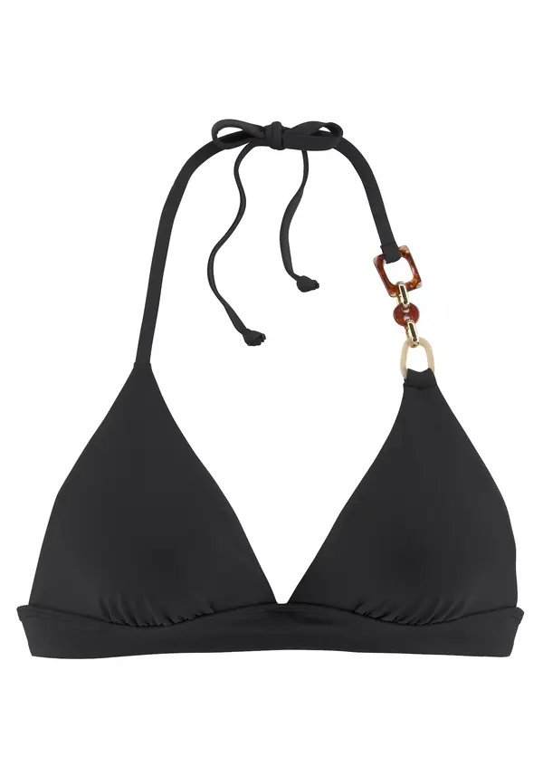 LASCANA LASCANA Bikini gornji dio 'Yves'  boja pijeska / smeđa / crna