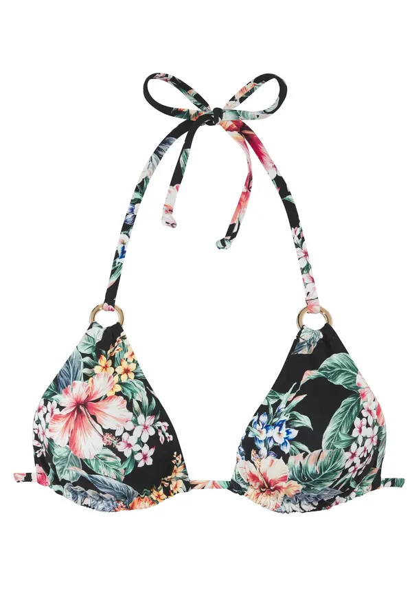 LASCANA LASCANA Bikini gornji dio  zelena / crvena / crna