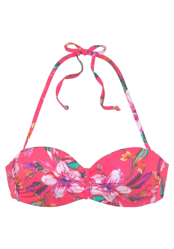 LASCANA LASCANA Bikini gornji dio  zelena / ljubičasta / narančasta / roza / bijela