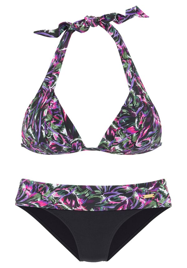 LASCANA LASCANA Bikini gornji dio  zelena / ljubičasta / svijetloroza / crna