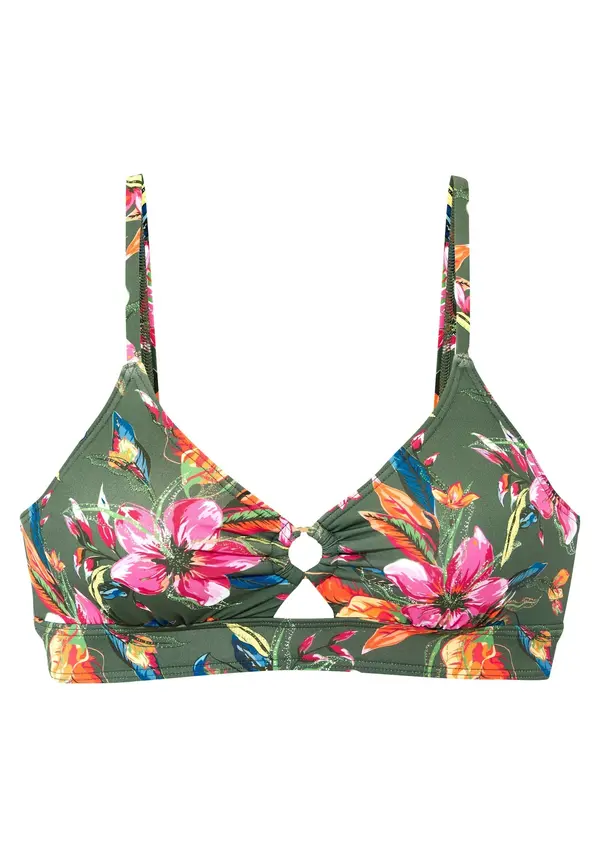 LASCANA LASCANA Bikini gornji dio  zelena / narančasta / roza
