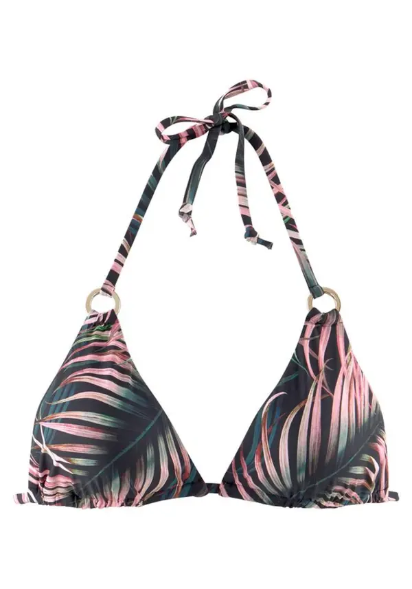 LASCANA LASCANA Bikini gornji dio  zelena / roza / crna