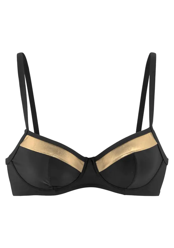 LASCANA LASCANA Bikini gornji dio  zlatna / crna