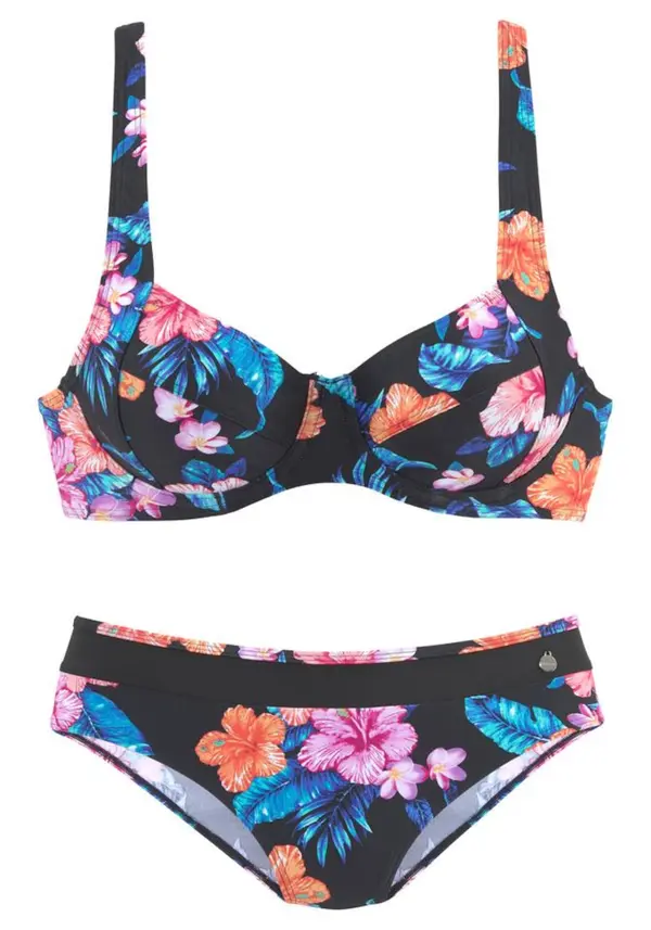 LASCANA LASCANA Bikini  plava / narančasta / roza / crna