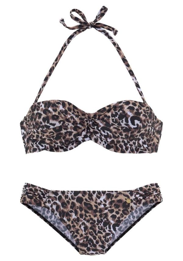 LASCANA LASCANA Bikini  smeđa / bijela