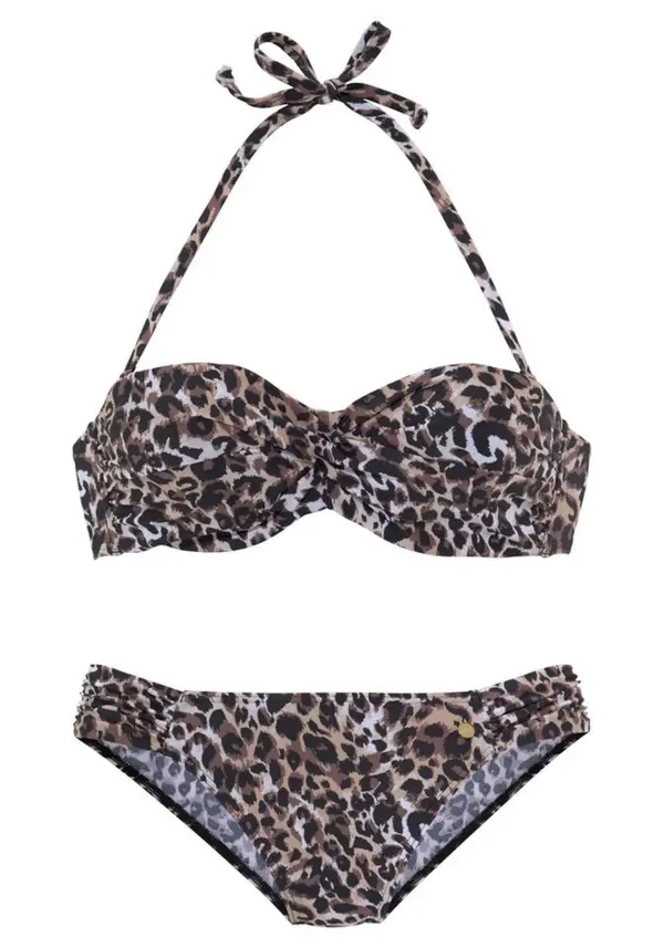 LASCANA LASCANA Bikini  smeđa / crna / bijela