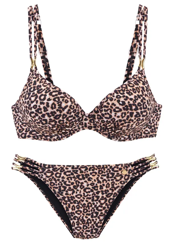 LASCANA LASCANA Bikini  smeđa / moka smeđa / crna