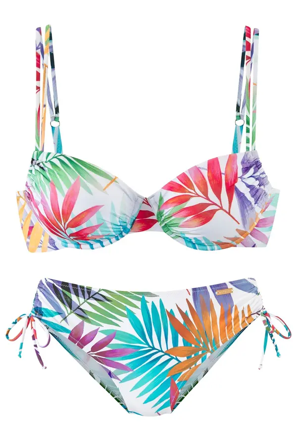 LASCANA LASCANA Bikini  tirkiz / narančasta / crvena / bijela