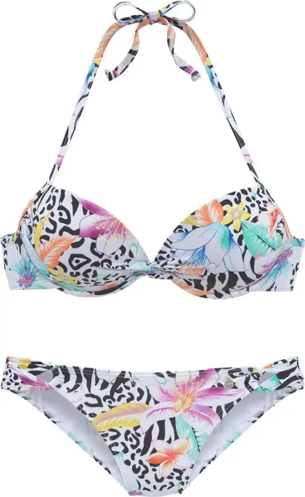 LASCANA LASCANA Bikini  tirkiz / svijetložuta / svijetloljubičasta / narančasta / crna / bijela