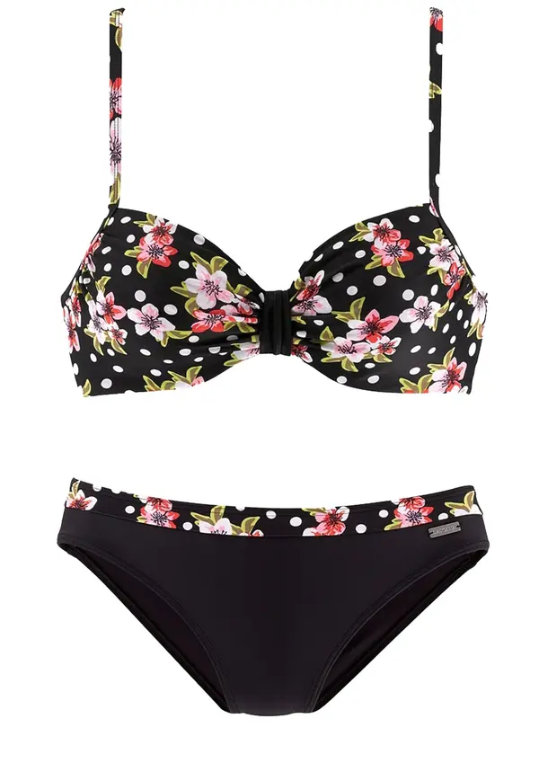 LASCANA LASCANA Bikini  zelena / roza / crvena / crna