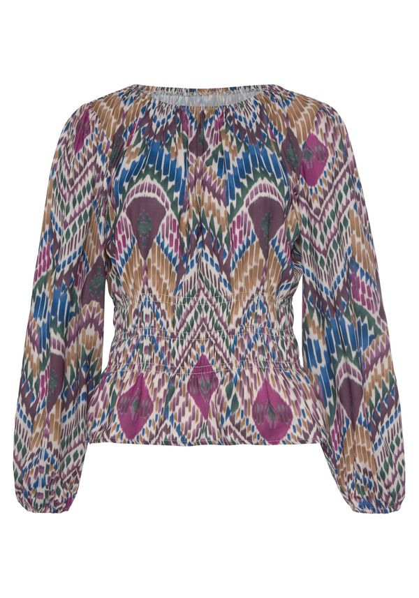 LASCANA LASCANA Bluza  bež / plava / zelena / ljubičasta