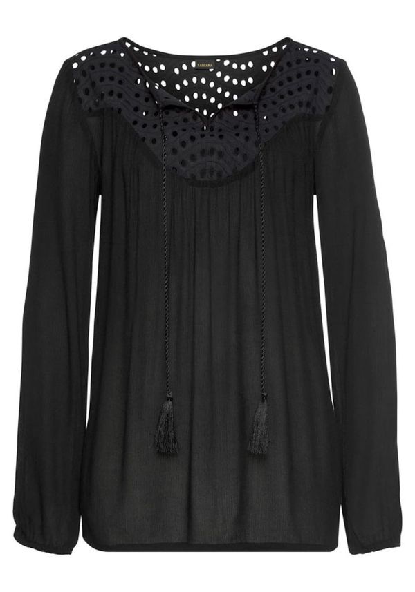 LASCANA LASCANA Bluza  crna