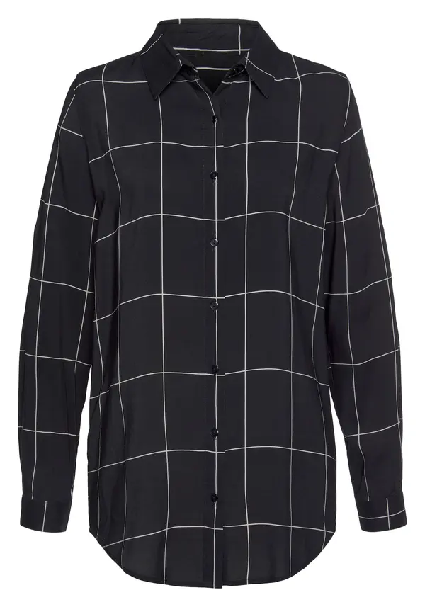 LASCANA LASCANA Bluza  crna / bijela