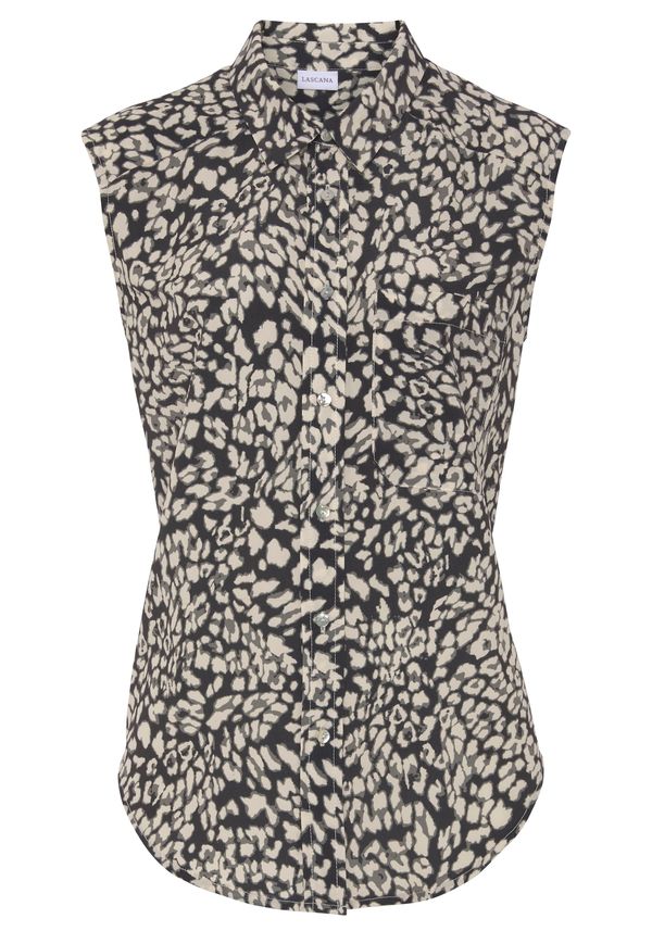 LASCANA LASCANA Bluza  ecru/prljavo bijela / crna