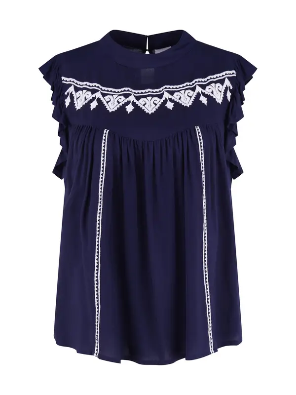 LASCANA LASCANA Bluza  mornarsko plava / bijela