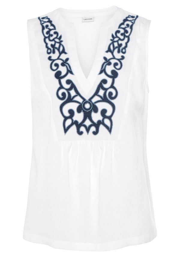 LASCANA LASCANA Bluza  morsko plava / bijela