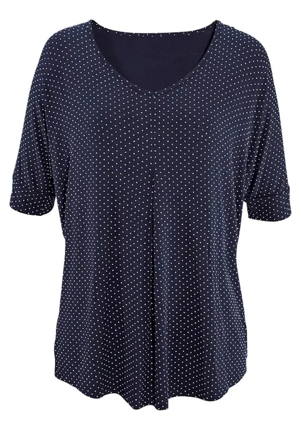 LASCANA LASCANA Bluza  morsko plava / bijela
