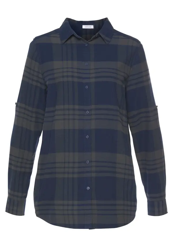 LASCANA LASCANA Bluza  morsko plava / siva