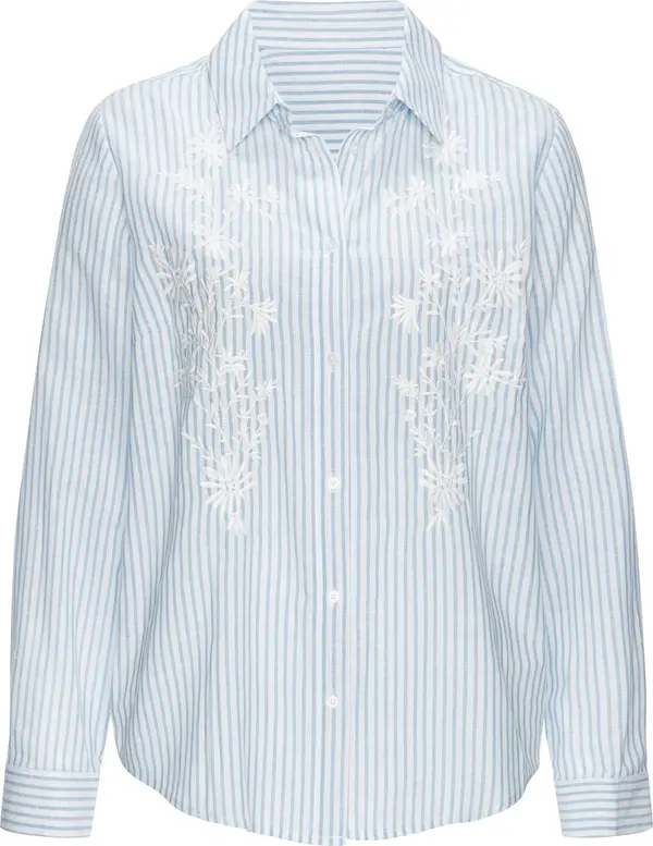 LASCANA LASCANA Bluza  svijetloplava / bijela