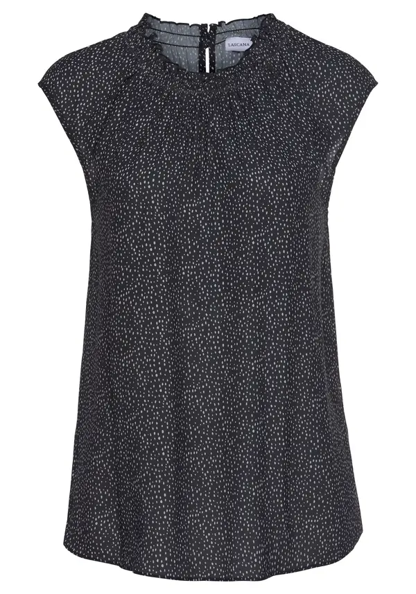 LASCANA LASCANA Bluza  svijetlosiva / crna