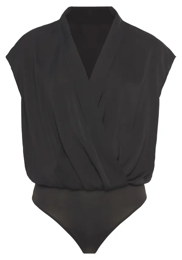 LASCANA LASCANA Bodi bluza  crna